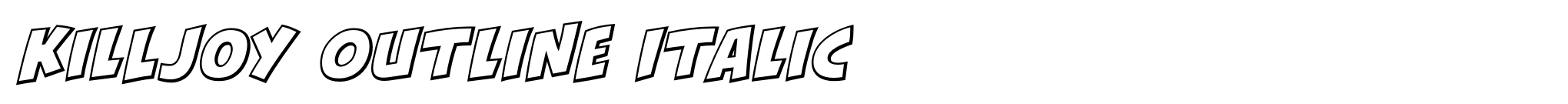 KillJoy Outline Italic image